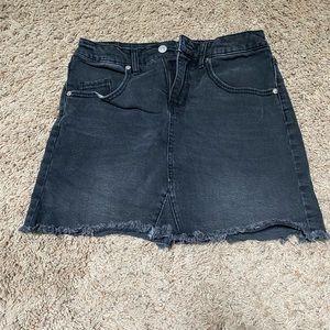 Wild Fable Black Jean Skirt